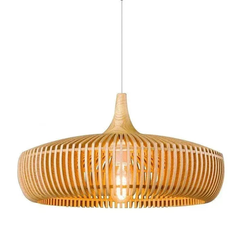 Minimalist Pendant Light Solid Wood Scandinavian Design 2