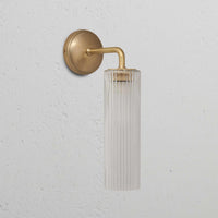 Modern IP54 Glass Accent Wall Light Bronze Finish 0