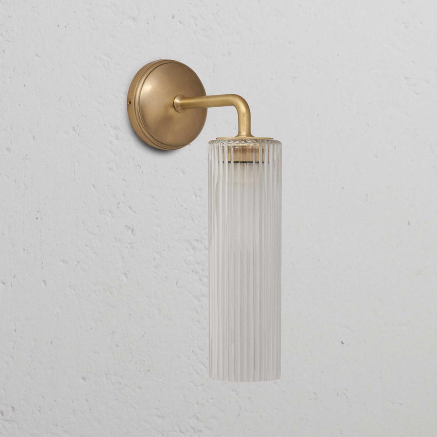 Modern IP54 Glass Accent Wall Light Bronze Finish 0