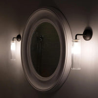 Modern IP54 Glass Accent Wall Light Bronze Finish 1