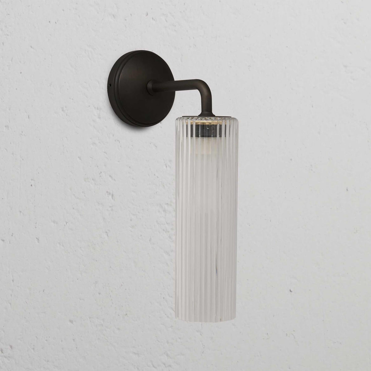 Modern IP54 Glass Accent Wall Light Bronze Finish 7