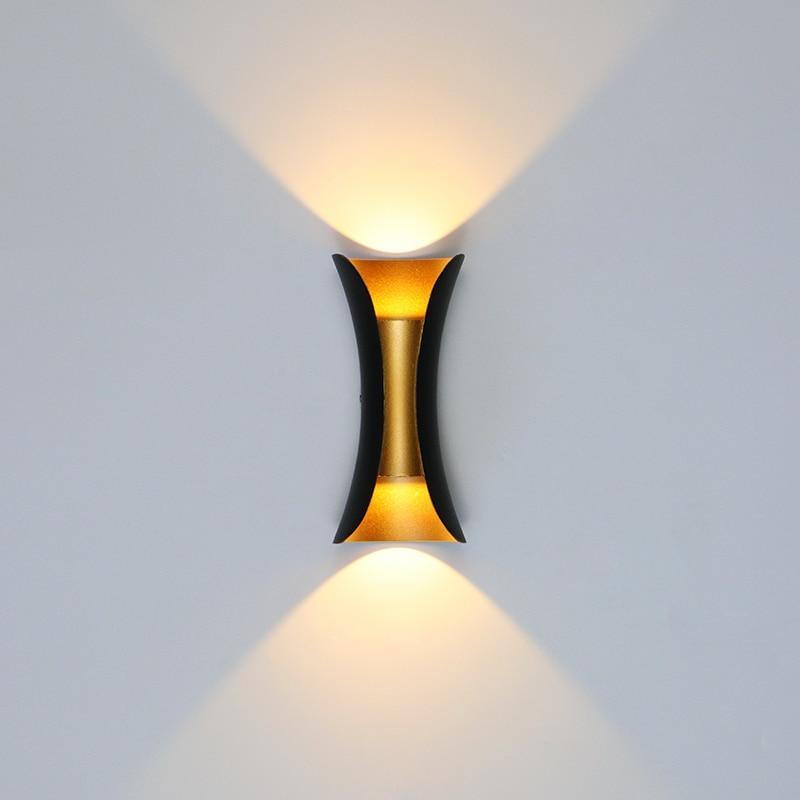 Modern Outdoor Wall Light Metal Acrylic IP65 Weatherproof 0