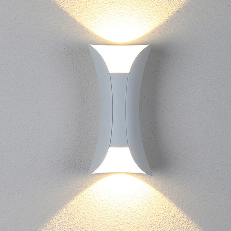 Modern Outdoor Wall Light Metal Acrylic IP65 Weatherproof 2