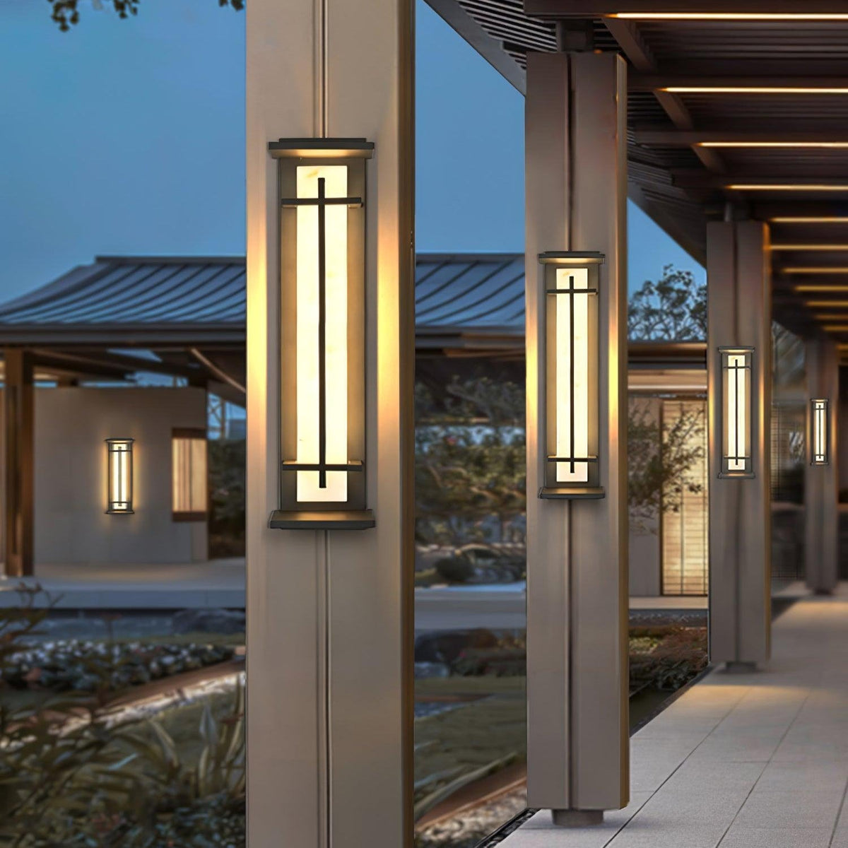 Modern Outdoor Wall Light Stainless Steel IP65 Waterproof 3