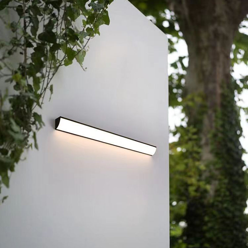Outdoor Wall Light Aluminium Linear LED IP65 Waterproof Warm Neutral and White Garden Patio Fence 0
