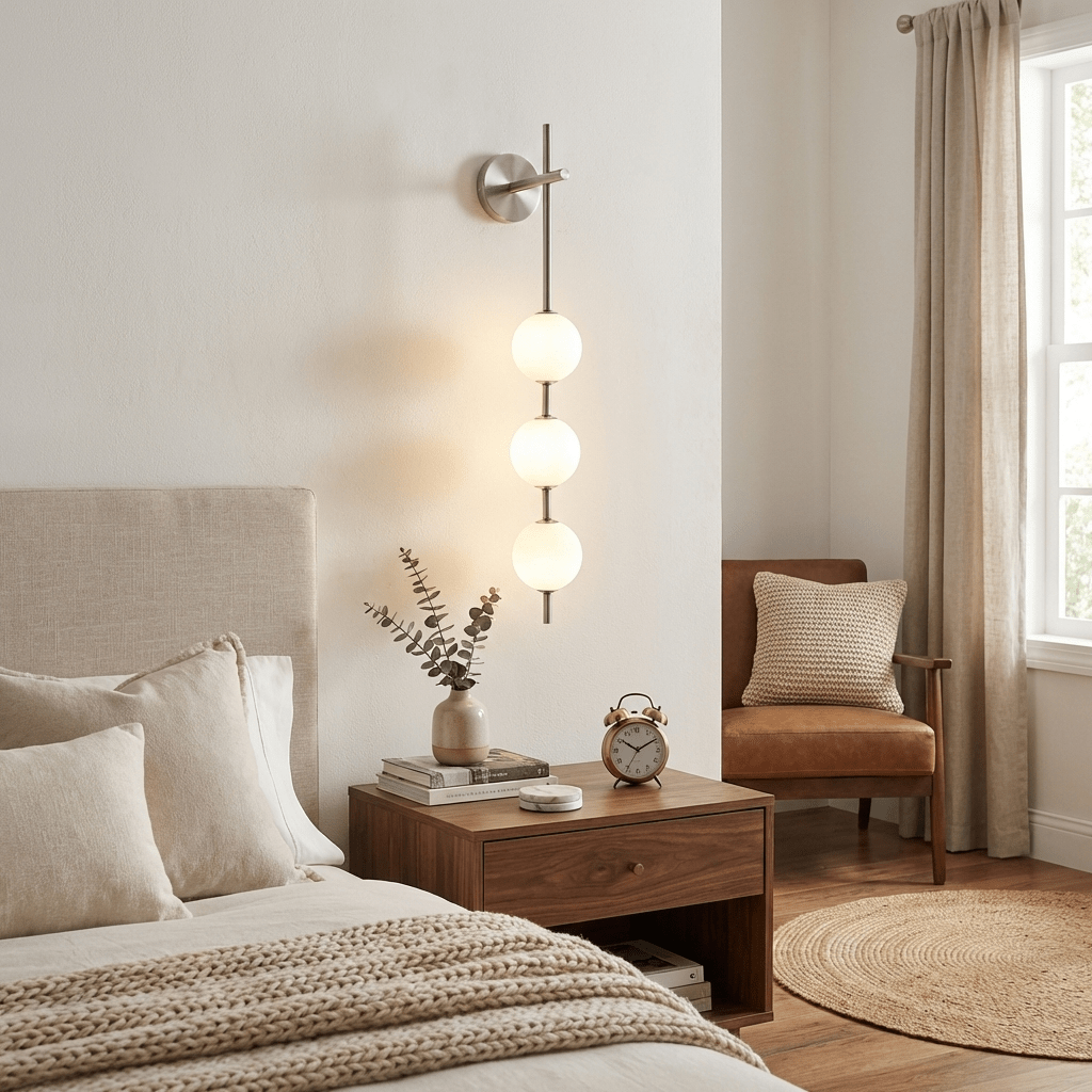 Pendant Light Glass Globe Vertical Dimmable Brass Black and Nickel Dining Room Kitchen Island Lamp 6
