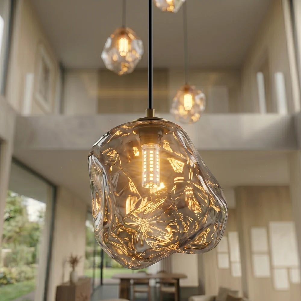 Scandinavian Chandelier Alloy Adjustable Height Modern Light 2