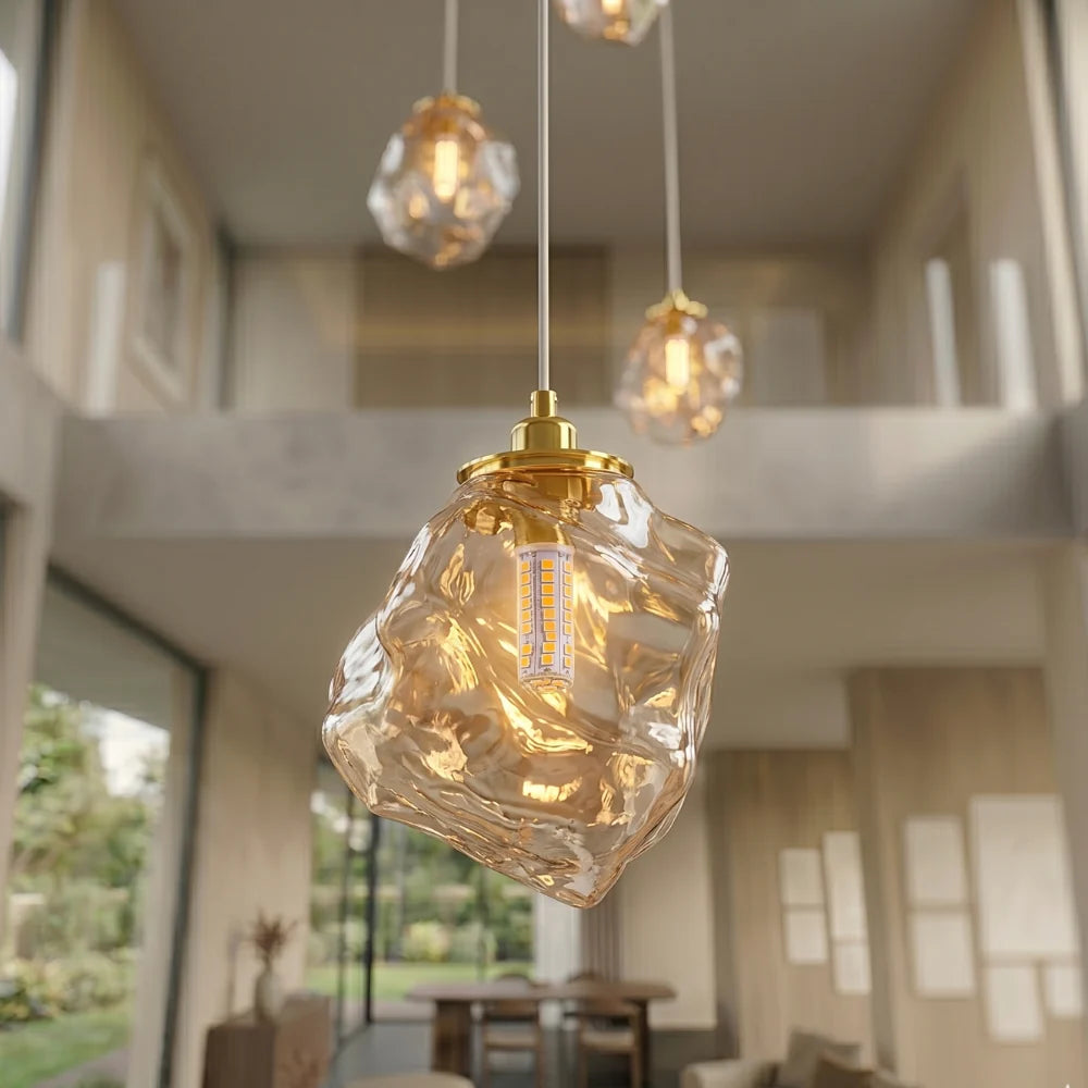 Scandinavian Chandelier Alloy Adjustable Height Modern Light 4