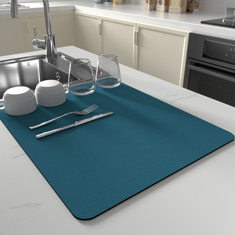 Aldersteel Silicone Dish Drying Mat – Heat Resistant Kitchen Counter Mat