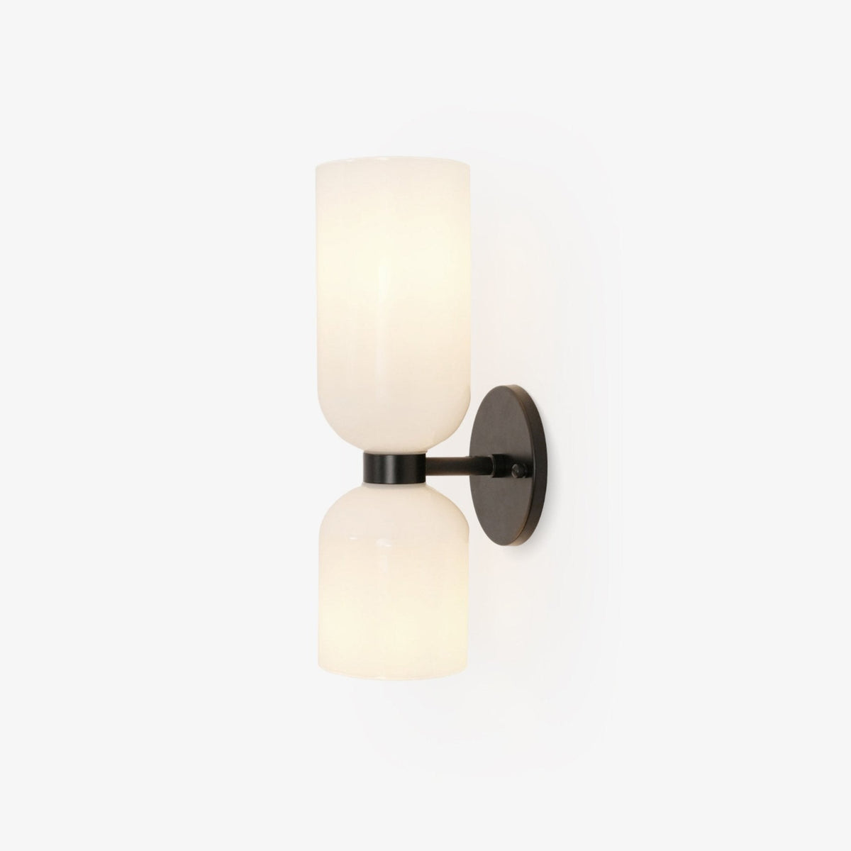 Wall Light Adjustable Arm Glass Shade E27 Gold and Matt Black Opal Smoke Grey Blue and Clear 1