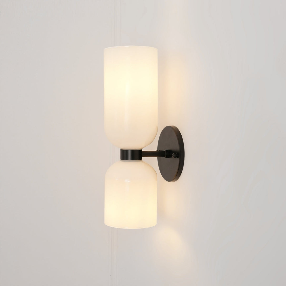 Wall Light Adjustable Arm Glass Shade E27 Gold and Matt Black Opal Smoke Grey Blue and Clear 4