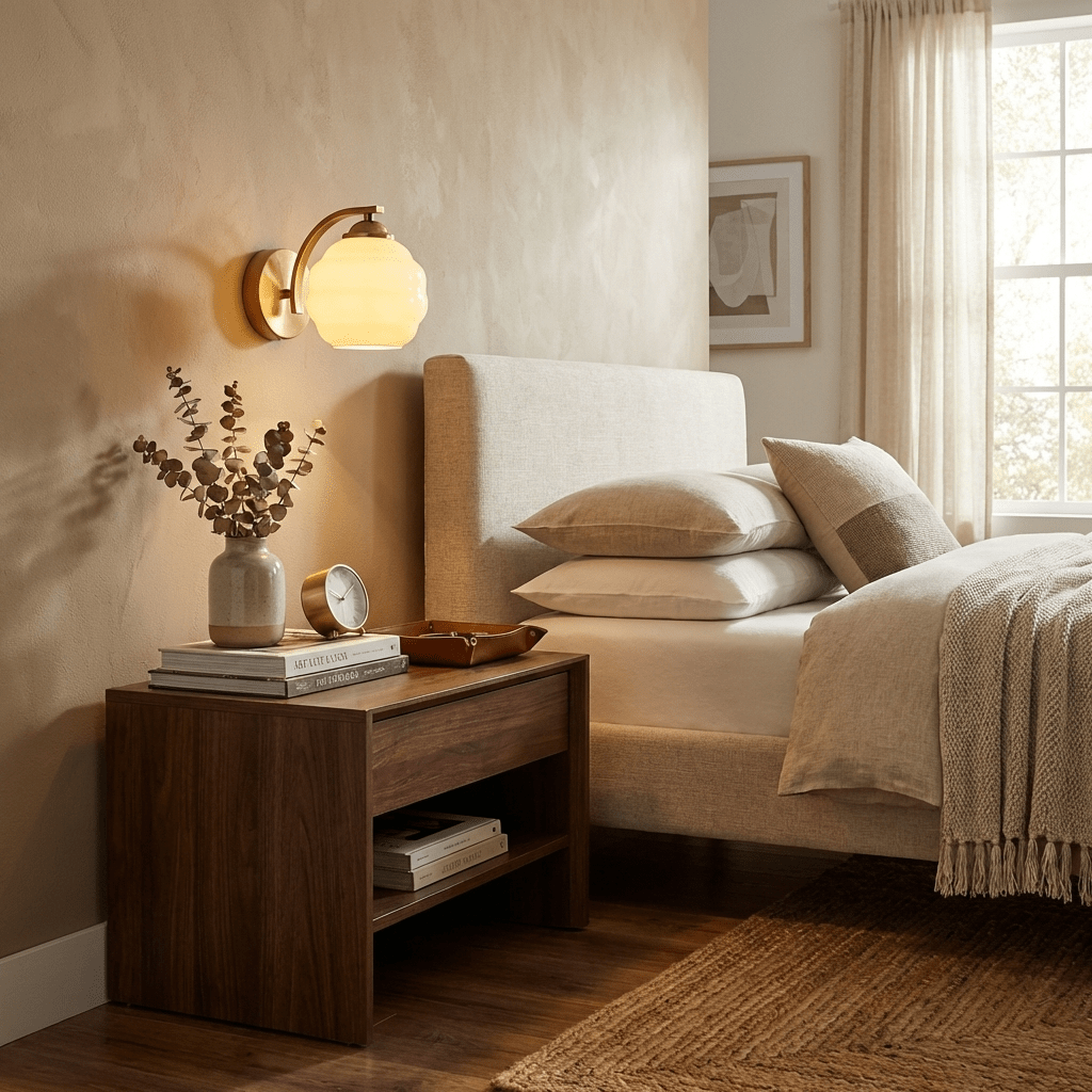 Wall Light Art Deco Metal Vintage Finish Gold Chrome White and Beige Indoor Hallway Bedroom Sconce 5