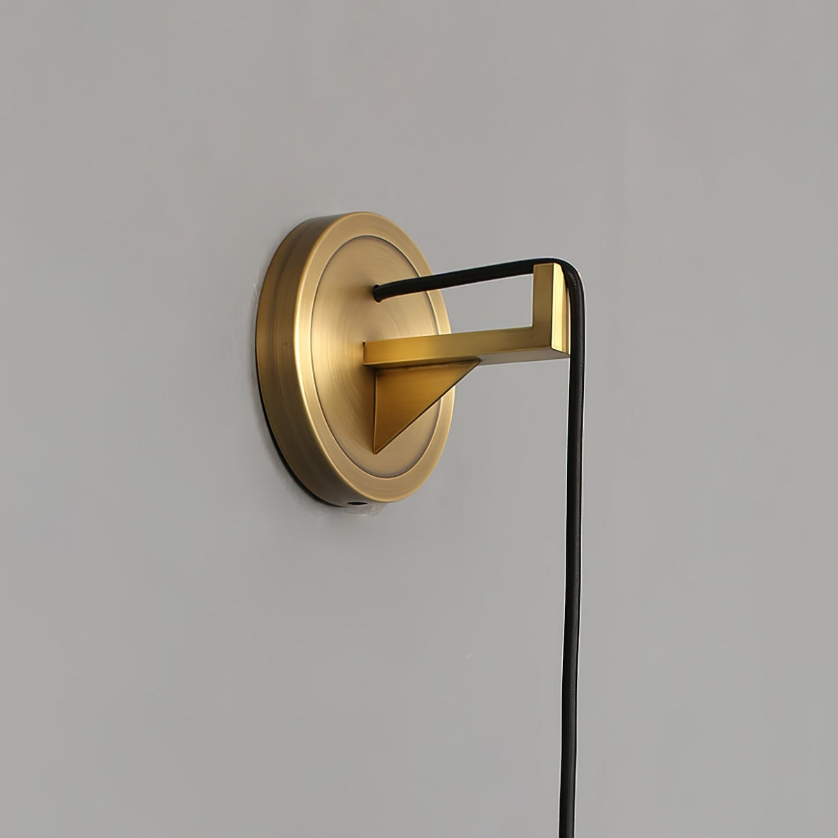 Wall Light Brass and Alabaster Shade E14 Hardwired Indoor Bedroom Hallway Sconce Black and White 5