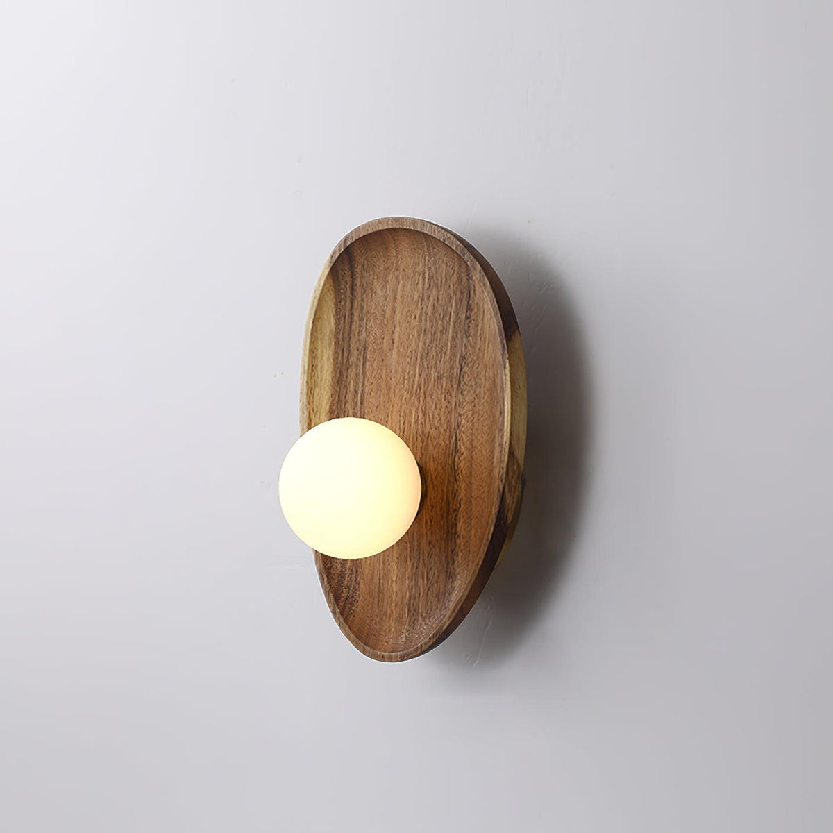 Wall Light Walnut and White Adjustable Matte Finish Hardwired Indoor Bedroom Living Room Sconce 0