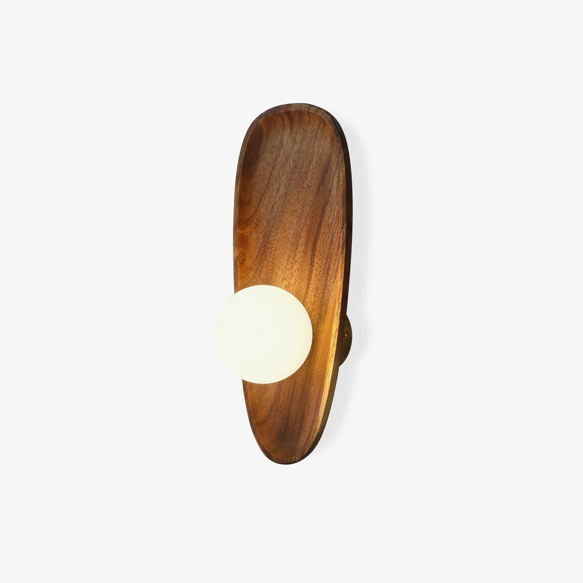 Wall Light Walnut and White Adjustable Matte Finish Hardwired Indoor Bedroom Living Room Sconce 1